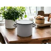 Tragar Emaliuotas plieno puodas su rankenomis Tradicinė virtuvė 16cm Pilka 2L