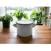 Tragar Emaliuotas plieno puodas su rankenomis Tradicinė virtuvė 14cm Pilka 1,6L