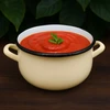 Tragar Emaliuotas plieno puodas su rankenomis Tradicinis 20 cm virtuvės kremas, 4L