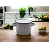 Tragar Emaliuotas plieno puodas su rankenomis Tradicinė virtuvė 14cm Pilka 1,6L