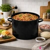 Tragar Tradicinis emaliuotas plieno puodas su marmuriniu virtuvės dangčiu, 32 cm