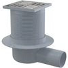 Alcadrain Trapas ALCAPLAST APV31BLACK, su juodos sp. NP grot., 105 x 105 mm, DN50, horizontalus