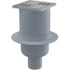 Alcadrain Trapas ALCAPLAST APV32BLACK, su juodos sp. NP grot., 105 x 105 mm, DN50, vertikalus
