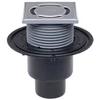Alcadrain Trapas ALCAPLAST APV32BLACK, su juodos sp. NP grot., 105 x 105 mm, DN50, vertikalus