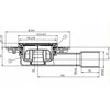 Trapas HL90Pr su NP grot., 123 x 123 x 57 mm, DN50/40, horizontalus