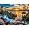 Trefl Puzzle 1000 vienetų JAV kolekcija: Stulbinantis ežero saulėlydis