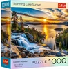 Trefl Puzzle 1000 vienetų JAV kolekcija: Stulbinantis ežero saulėlydis