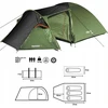 TREKKER III TOURIST CAMPING TENT NILS CAMP NC6312 390X210X130CM