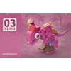 Trifox Blocks 35 el dinozauras iš blokelių blokelių vaikams dinozauras Dilophosaurus 0003