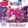 Trifox Blocks 35 el dinozauras iš blokelių blokelių vaikams dinozauras Dilophosaurus 0003