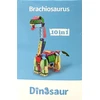 Trifox Blocks 35 el dinozaurų kaladėlių kaladėlės vaikams dinozauras Brontosaurus 0002