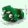 Trifox Blocks 45 el dinozauras iš blokelių blokelių vaikams dinozauras Triceratops 005