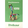 Trifox Blocks 45 el dinozauras iš blokelių blokelių vaikams dinozauras Triceratops 005
