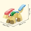Trifox Blokai 36 el dinozauras iš blokelių blokeliai vaikams dinozauras Parasaurolophus 01