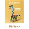Trifox Blokai 36 el dinozauras iš blokelių blokeliai vaikams dinozauras Parasaurolophus 01