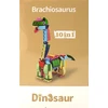 Trifox Blokai 40 el dinozauras iš blokelių blokelių vaikams dinozauras Ankylosaurus 0007