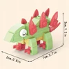 Trifox Blokai 43 el dinozauras iš blokelių kaladėlės vaikams dinozauras Stegosaurus 00008