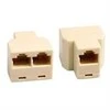 Trijų krypčių jungtis 8P / 8C RJ45 DELTACO smėlio spalvos / MD-13