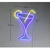 Sieninis šviestuvas Trio Leuchten RL CHEERS kinkiet neon LED 5W drink violetinė-geltona USB-C IP20 43cm