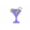 Sieninis šviestuvas Trio Leuchten RL CHEERS kinkiet neon LED 5W drink violetinė-geltona USB-C IP20 43cm