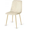 Lugano TRIO VELVET BEIGE GOLD minkšta kėdė