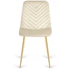 Lugano TRIO VELVET BEIGE GOLD minkšta kėdė
