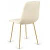 Lugano TRIO VELVET BEIGE GOLD minkšta kėdė