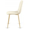 Lugano TRIO VELVET BEIGE GOLD minkšta kėdė