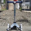 Triratis paspirtukas Micro Mini Deluxe Flux LED, mėlynas