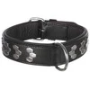 TRIXIE Active antkaklis su met. apdaila, oda XL 65-75cm/40mm, juodas