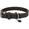 TRIXIE Rustic rieb. odos antkaklis, L-XL 57-66cm/30mm, tams. rudas