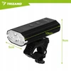 Trizand LED dviračio žibintas 1300 lm galinis priekinis galingas žibintuvėlis 5200 mAh USB rinkinys