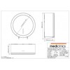 Tualetinio popieriaus dozatorius MEDICLINICS PR2787CS 27,5Øcm, satino