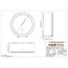 Mediclinics Tualetinio popieriaus laikiklis. d - 275mm. baltas