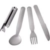 Nerūdijančio plieno armijos stalo įrankių rinkinys MIL-TEC, 3 vnt.