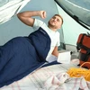 TURISTINIS MIEGmaišis SKILĖ SU gobtuvu THERMOLITE CAMPING 150 OUTTEC