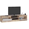 TV staliukas K160, ąžuolo/balta