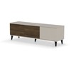 Halmar RANDOM 2 RTV-1 TV-stand, color: cashmere / walnut / juodas