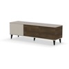 Halmar RANDOM 2 RTV-1 TV-stand, color: cashmere / walnut / juodas