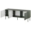 Halmar Cama Meble Cama RTV 3D TRESSE cabinet 150x40x55 matte žalias