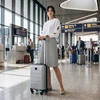 Tvirtas ABS kabininis lagaminas WINGS GANNET 40x25x20 su Ryanair ir Wizz Air