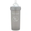 TwistShake buteliukas nuo pilvo dieglių 260ml, spenelis M 2m PASTEL Pilkas