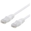 Deltaco U / UTP Cat6 kabelis, CCA, 1m, 250MHz EPZI baltas / TP-61V-CCA