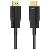 ULTRA didelės spartos DELTACO HDMI kabelis, 48Gbps, 15m, juodas, AOC / HU-AOC15