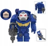 Ultramarines Terminatorius su WH40K minifigūrėlė plytoms