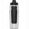 Under Armour Playmaker Squeeze sportinis buteliukas 950 ml baltas skirtas treniruotėms dviračiu