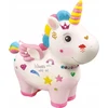 UNICORN PIGGY BANK STOVĖLIS VAIKAMS KŪRYBINIAI FIGŪRŲ DAŽŲ lipdukai