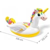 Unicorn pripučiamas čiužinys 226x173 cm baseinui 2 žmonėms Rožinė