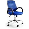 Unique Ergonomiška mėlyna biuro kėdė su atlošu ir ratukais