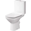 Unitazo komplektas CERSANIT PARVA CLEAN ON, horizontalus, su lėtaeigiu dangčiu, apat. pajungimas